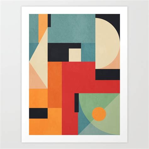 Colorful Geometric Abstract Art 7 Art Print by Gaite | Society6