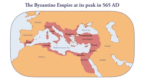 Byzantine Empire Constantinople Map