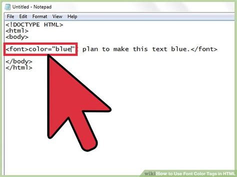 How to Use Font Color Tags in HTML (with Sample HTML) - wikiHow