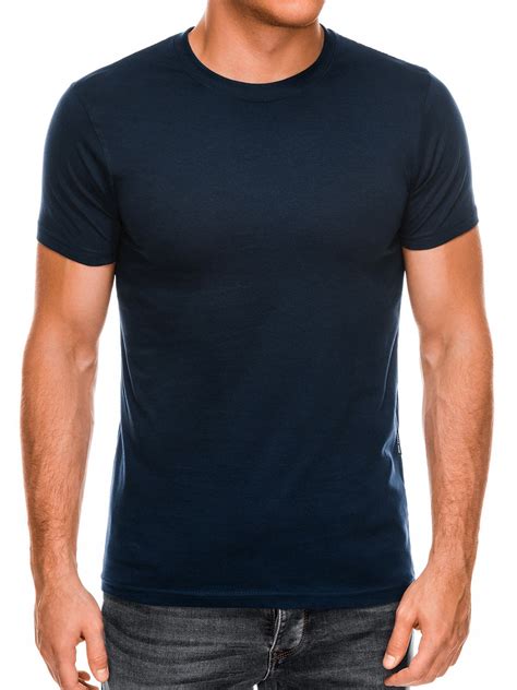 Men's plain t-shirt S884 - navy | MODONE wholesale - Clothing For Men