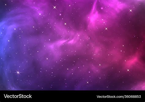 Space background bright purple cosmos magic Vector Image