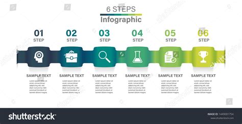 Graphic Design Element Flowchartpresentationworkflow Process Infographicsvector Stock Vector ...