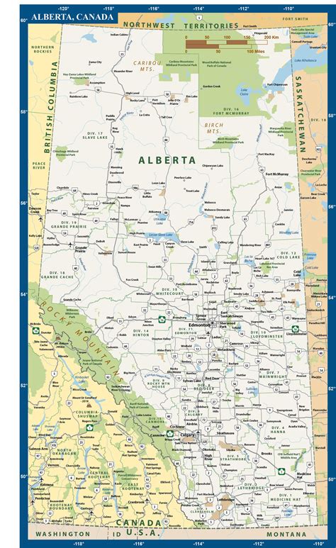 Alberta Province Map | Digital |Creative Force