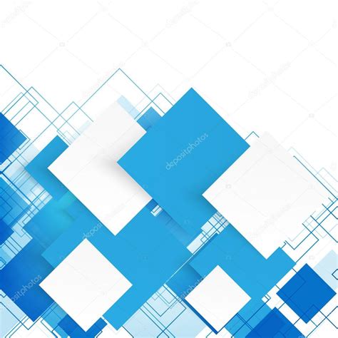 Vector blue squares. Abstract background. — Stock Vector © ikatod #83686772