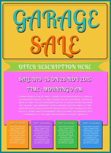 Free Printable Garage Sale Flyers Templates Attract More Intended For Yard Sale Flyer Template ...