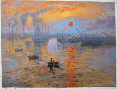 Impression Sunrise - Monet - oil painting reproduction - China Oil Painting Gallery