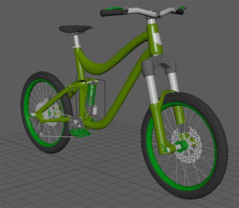 Art Portfolio: 3D bike Model (Maya)