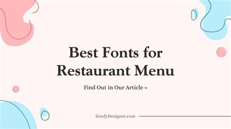 24 Fonts for Restaurant Menu Every Restaurateur Should Consider