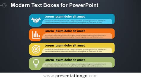 Modern Text Boxes for PowerPoint - PresentationGO.com