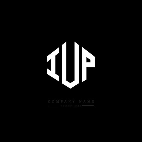 IUP letter logo design with polygon shape. IUP polygon and cube shape logo design. IUP hexagon ...