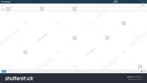 Email Blank Template Stock Vector (Royalty Free) 738096370 | Shutterstock