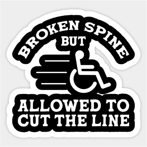 Wheelchair Humor Handicapped Handicap - Wheelchair - Sticker | TeePublic