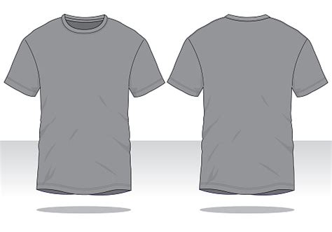 Gray Tshirt Vector For Template Stock Illustration - Download Image Now - iStock