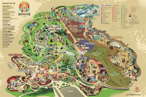 Printable San Diego Zoo Map