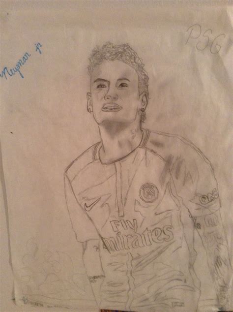 Drawing of Neymar Jr. PSG//Finished December 9/17 | Drawings, Neymar jr, Art