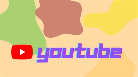 Download Colorful Blobs And Youtube Logo Wallpaper | Wallpapers.com