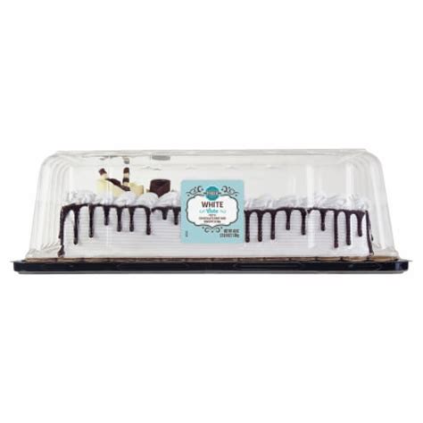 Bakery Fresh Goodness Chocolate Drip White Sheet Cake with Whippy Icing, 1 ct - Kroger