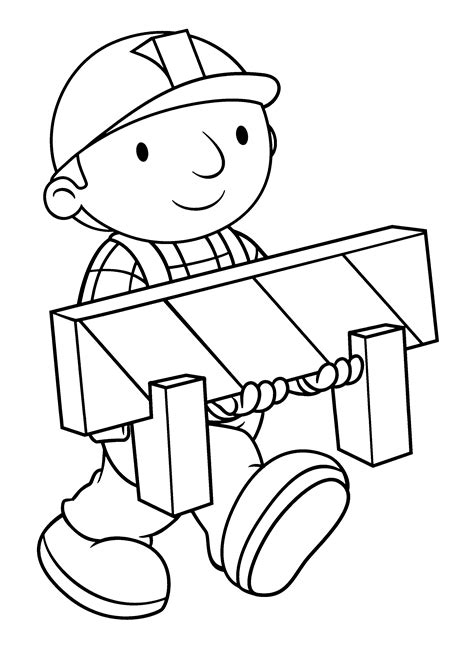 Bob the builder coloring pages to download and print for free