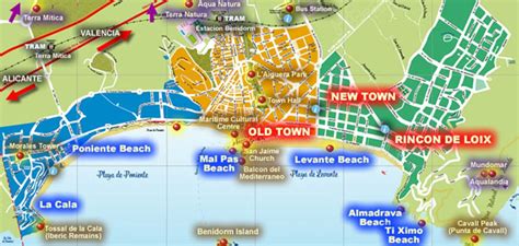 Benidorm Old Town Map - Vanda Jackelyn