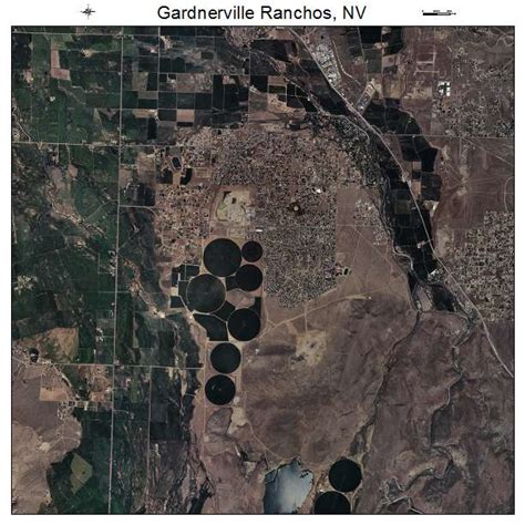 Aerial Photography Map of Gardnerville Ranchos, NV Nevada