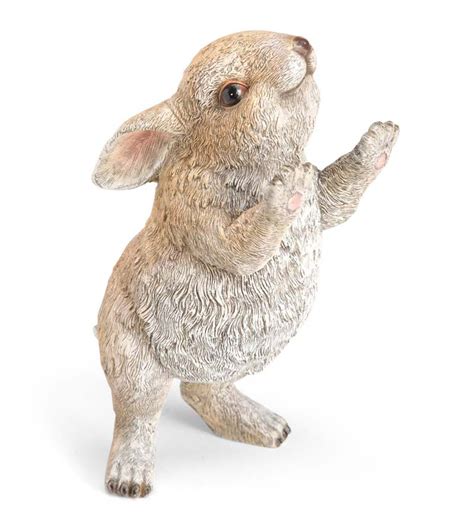 Standing Rabbit Garden Statue | Yard & Garden Decor | Hidden and Searchable | Wind and Weather