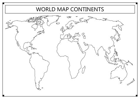 7 Continents Printable