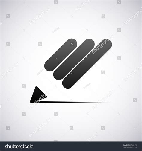 Vector Pencil Logo Design Template Stock Vector (Royalty Free) 263931698 | Shutterstock