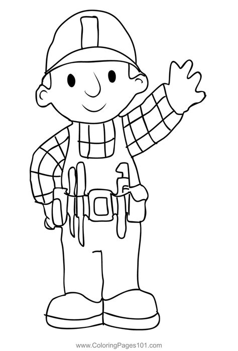 Bob The Builder 3 Coloring Page for Kids - Free Bob the Builder Printable Coloring Pages Online ...