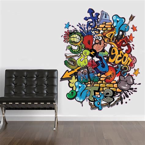 The 15 Best Collection of Graffiti Wall Art Stickers