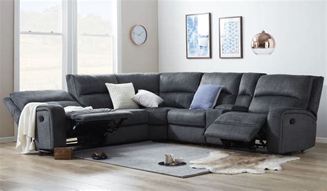 Corner Modular Recliner Lounge Suite With Sofa Bed | Baci Living Room