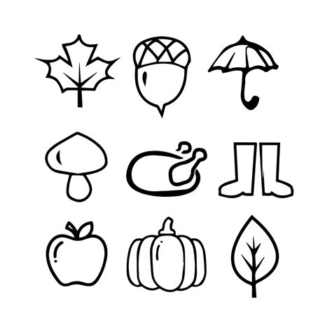 Fall Icons Vector Template - Edit Online & Download Example | Template.net