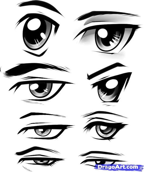 anime eyes drawing male - Simonne Medlin