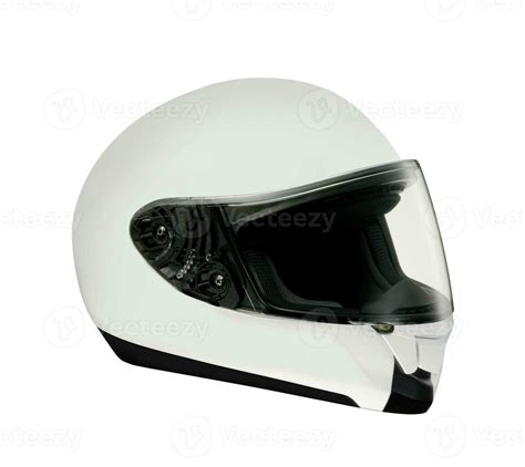 White Motorcycle Helmet 30310157 Stock Photo at Vecteezy