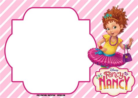 FREE Fancy Nancy Invitation Templates-UPDATED! | | FREE PRINTABLE Birthday Invitation Templates