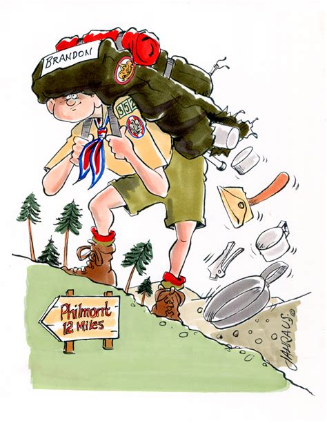 Boy Scout Cartoon | Funny Gift for Boy Scout