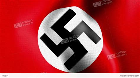 10675 Waving Swastika Nazi Flag Stock Animation | 790614