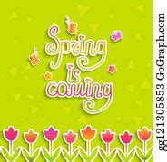 900+ Clip Art Background Wallpaper With Spring Tulips Vector | Royalty Free - GoGraph