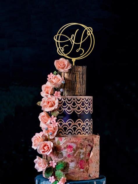 Monogram Cake Topper Letter H Wood Cake Topper Wedding Cake - Etsy