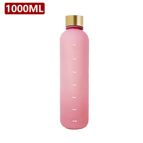 1L Water Bottle Time Marker 32 OZ Motivational Reusable Leakproof BPA – drinknsip