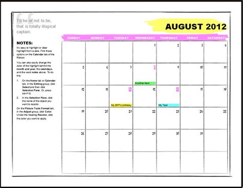 Microsoft Office Calendar Templates | Calendar template, Editable lesson plan template, Weekly ...