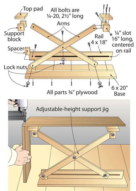 Scissor lift for setting up. | Woodworking tools, Woodworking tips, Woodworking