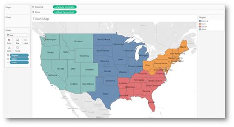 Tableau(Filled maps in tableau)