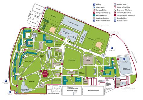 Fordham University Rose Hill Campus Map - Grayce Gerhardine