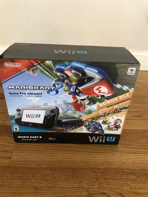 Nintendo Wii U 32GB Mario Kart 8 Deluxe Bundle Console &14 Extra Video games FREE SHIP ...