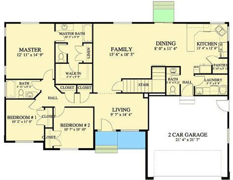 Ranch Style Home Floor Plans With Basement - Ranch House Plans | Bodegawasues