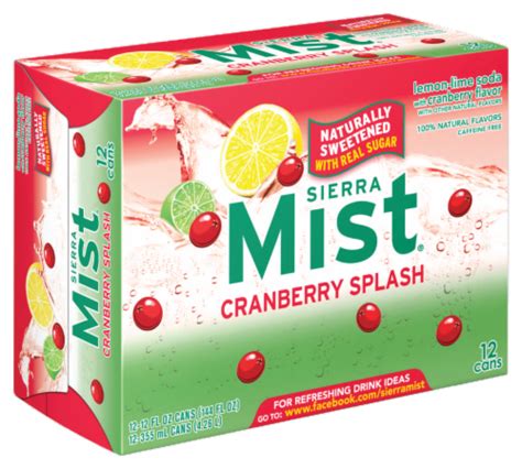 Sierra Mist Cranberry Splash Soda, 12 cans / 12 fl oz - Kroger