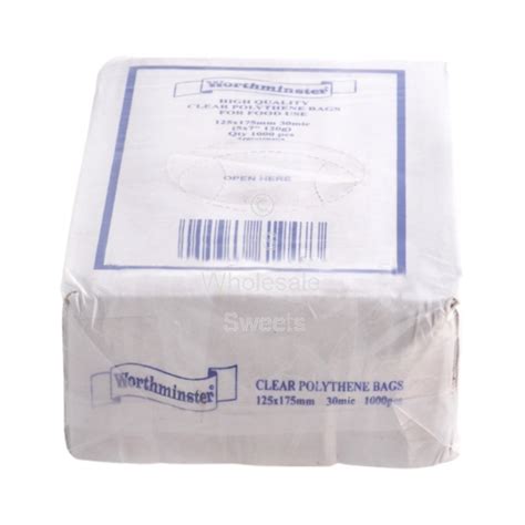 Clear Polythene Bags 5 Inch x 7 Inch (1000 Count)