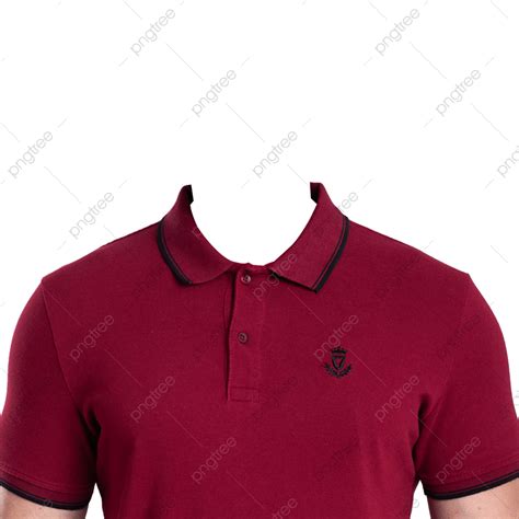 Passport Photo Shirt PNG Image, Mens Solid Red Polo Shirt For Clothing Model Mockup And Passport ...