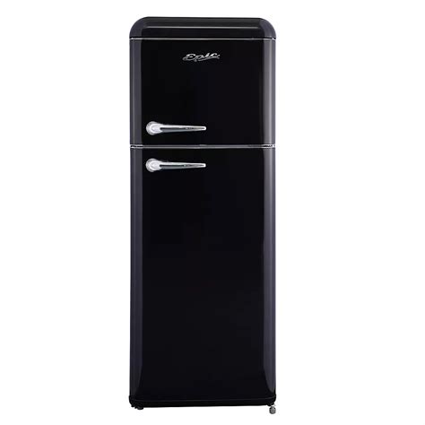 Epic 8 cu. ft. Retro Refrigerator in Black | The Home Depot Canada