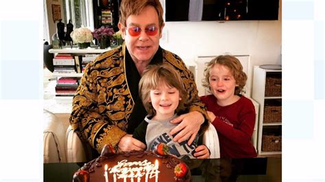 Birthday boy Elton John shares touching snap with sons - ITV News